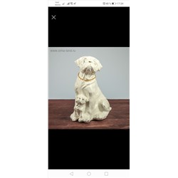 Садовая фигура "Собака Мопс", керамика