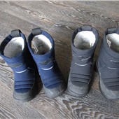 Сапоги-валенки KUOMA на мальчика 23 размер (2 пары: тёмно-синий и чёрный цвета)